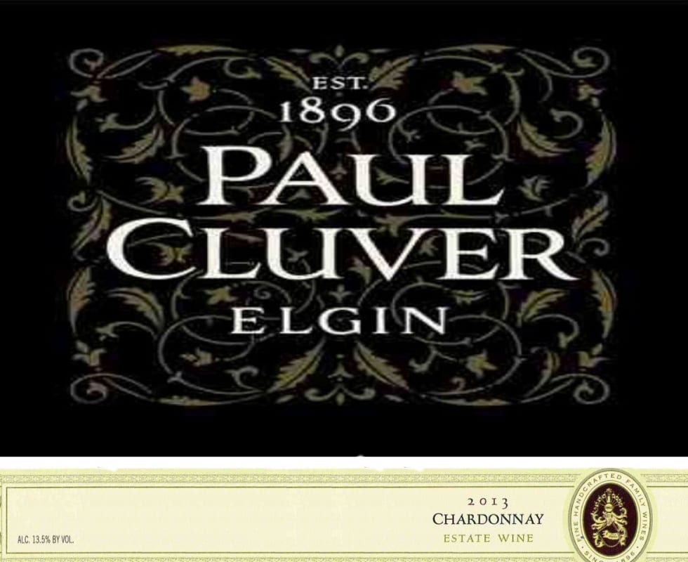 Paul Cluver Chardonnay 2013 Front Label