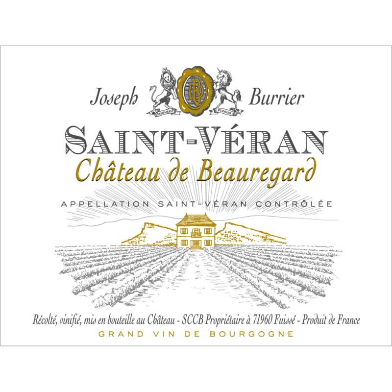 Burrier Chateau de Beauregard Saint-Veran 2013 Front Label