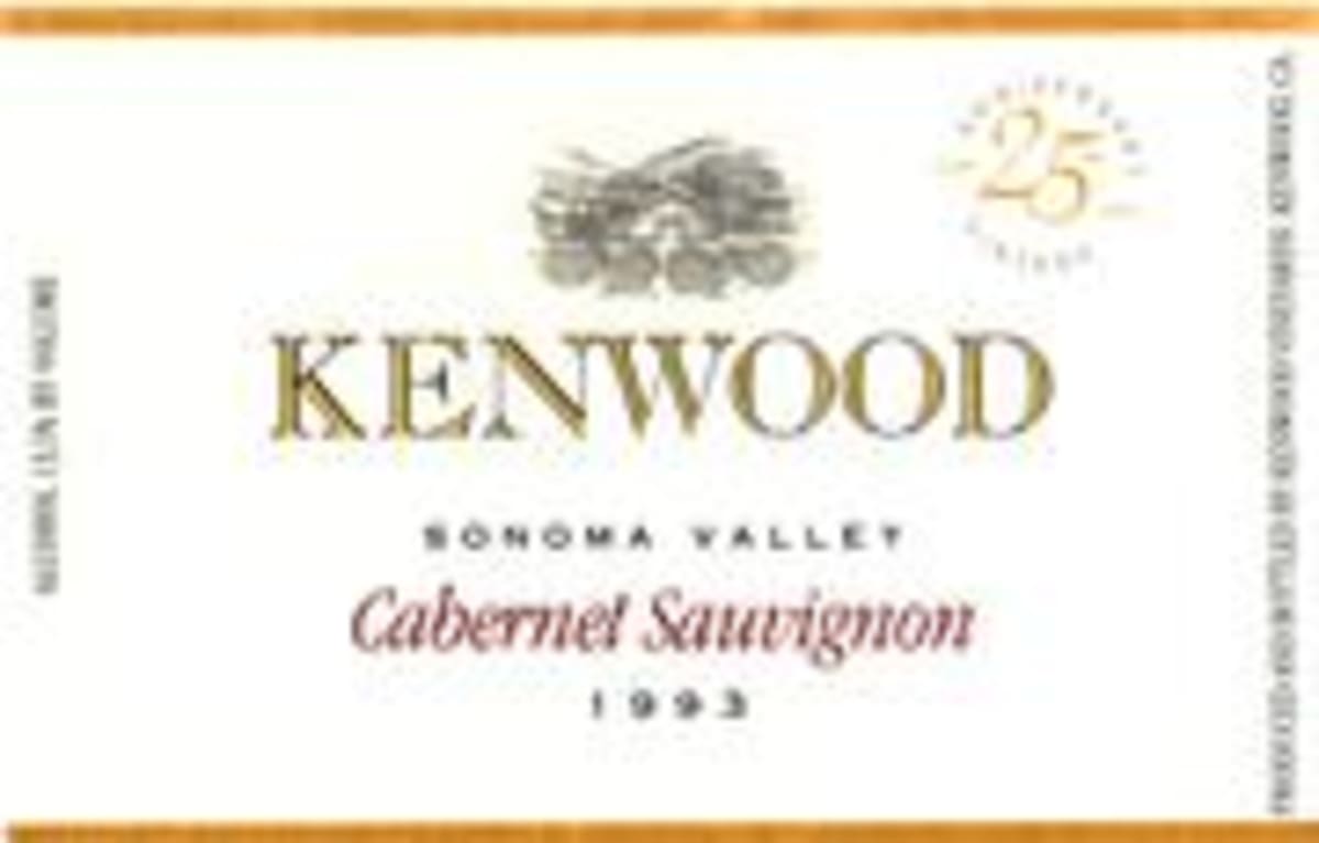 Kenwood Sonoma Valley Cabernet Sauvignon 1996 Front Label