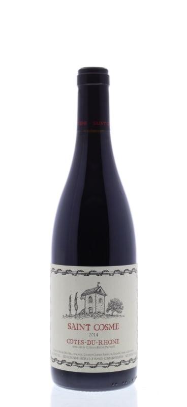 Chateau de Saint Cosme Cotes-du-Rhone 2014 Front Bottle Shot
