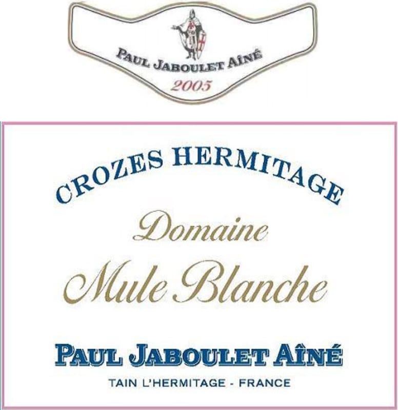 Jaboulet Crozes Hermitage Domaine Mule Blanche 2005 Front Label