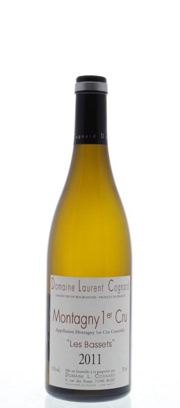Laurent Cognard Les Bassets Montagny Premier Cru 2011 Front Bottle Shot
