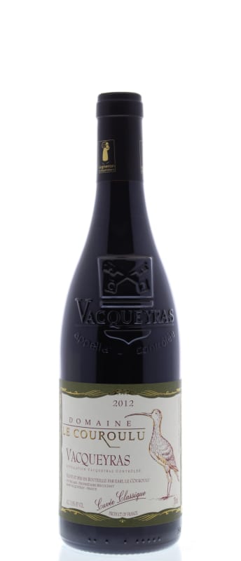 Domaine le Couroulu Vacqueyras Cuvee Classique 2012 Front Bottle Shot
