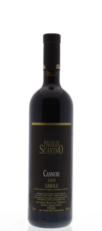 Paolo Scavino Barolo Cannubi 2009 Front Bottle Shot
