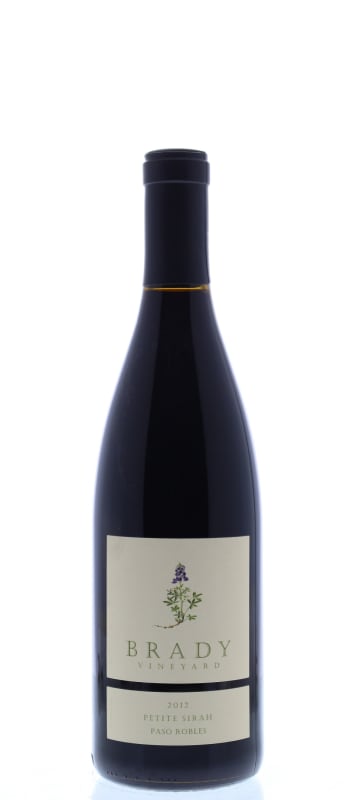 Brady Vineyard Petite Sirah 2012 Front Bottle Shot