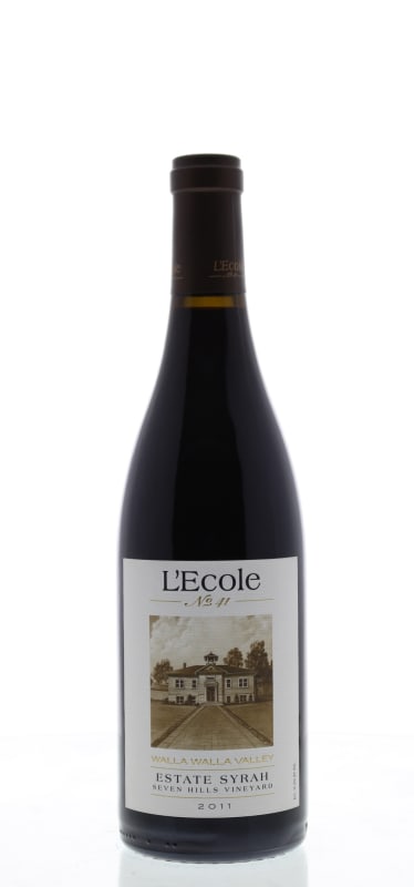 L'Ecole 41 Seven Hills Vineyard Estate Syrah 2011 Front Bottle Shot