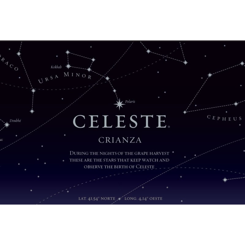 Familia Torres Celeste Crianza 2012 Front Label