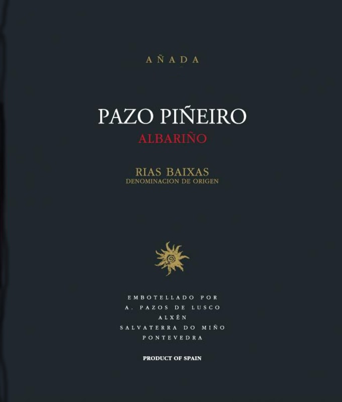 Lusco Pazo Pineiro Albarino 2003 Front Label