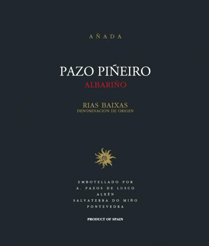Lusco Pazo Pineiro Albarino 2010 Front Label