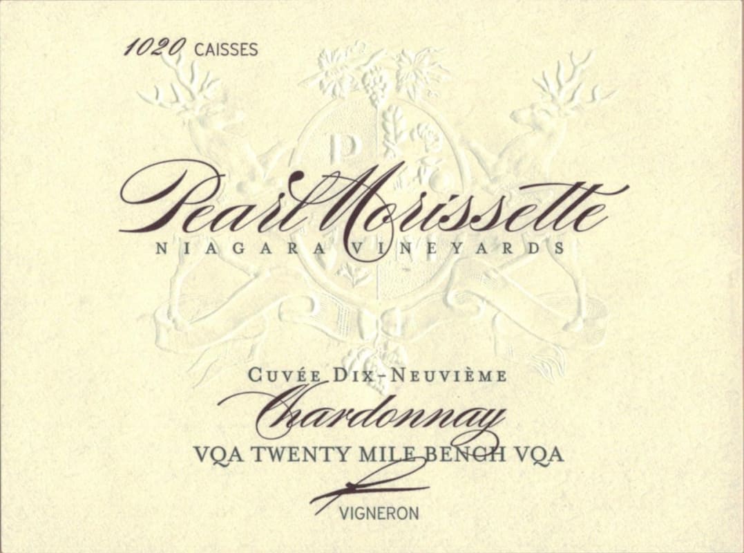 Pearl Morissette Cuvee Dix-Neuvieme Chardonnay 2013 Front Label