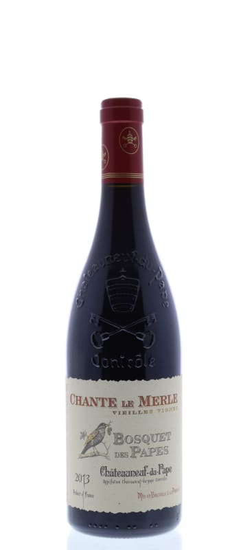 Bosquet des Papes Chateauneuf-du-Pape Cuvee Chante Le Merle 2013 Front Bottle Shot