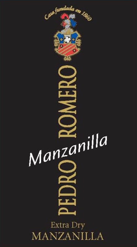 Bodegas Pedro Romero Manzanilla Extra Dry Sherry Front Label