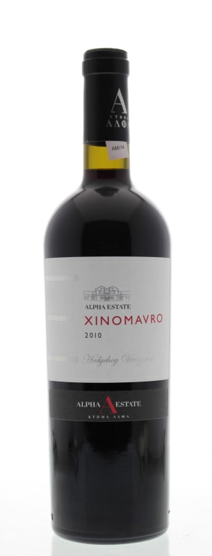 Alpha Estate Hedgehog Vineyard Xinomavro 2010 Front Bottle Shot