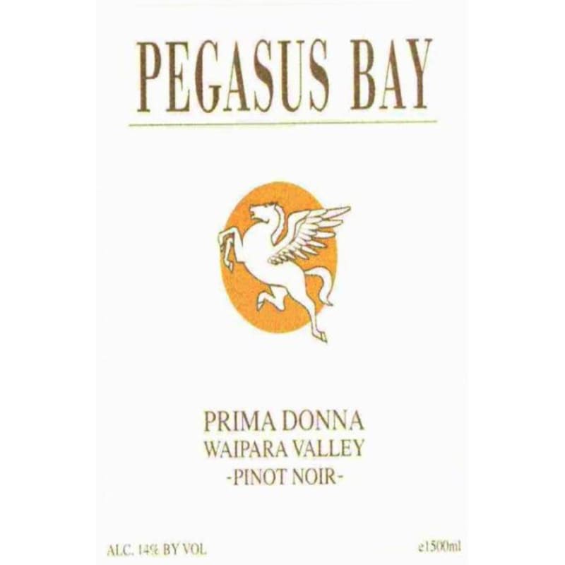 Pegasus Bay Prima Donna Pinot Noir 2010 Front Label