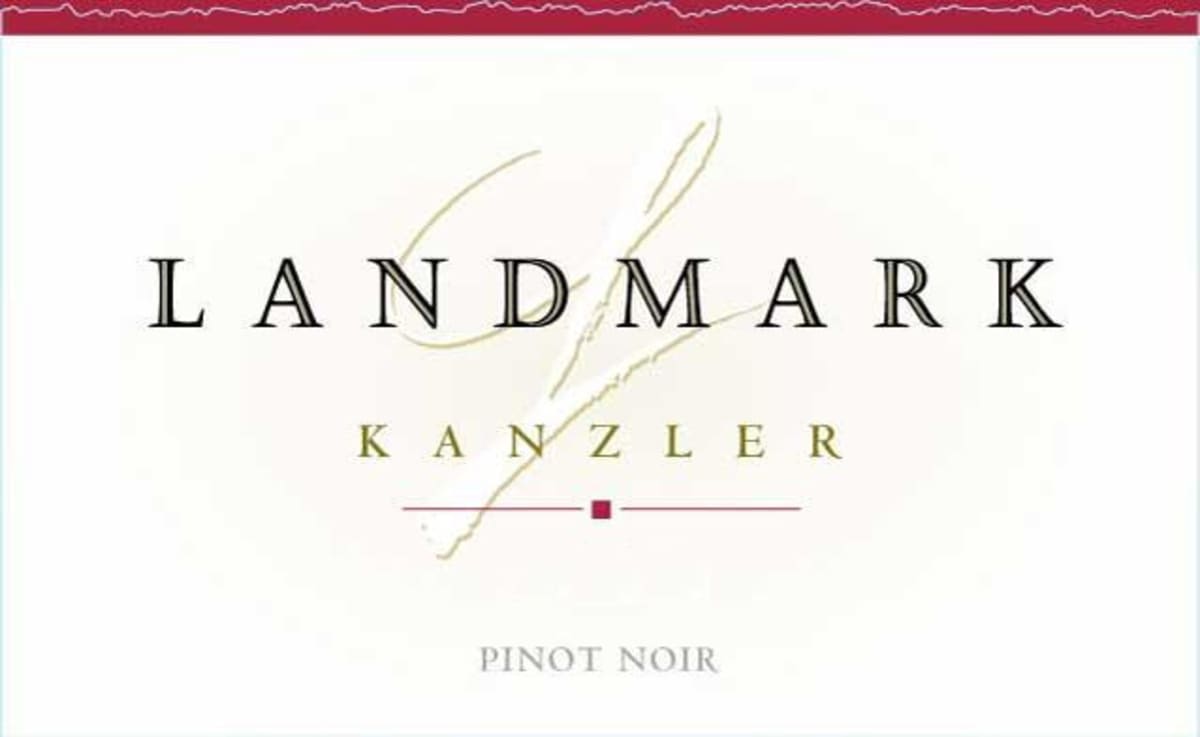 Landmark Kanzler Pinot Noir 2008 Front Label