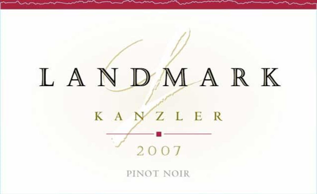 Landmark Kanzler Pinot Noir 2007 Front Label