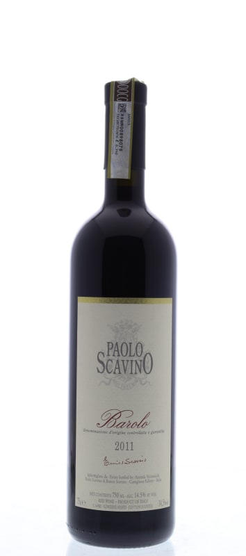 Paolo Scavino Barolo 2011 Front Bottle Shot