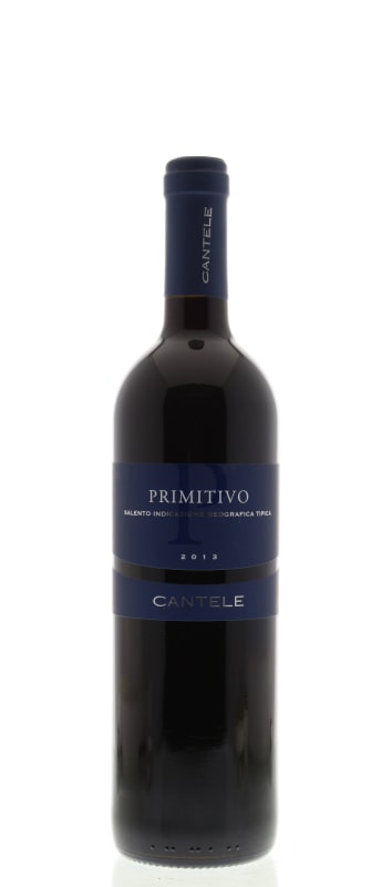 Cantele Primitivo 2013 Front Bottle Shot