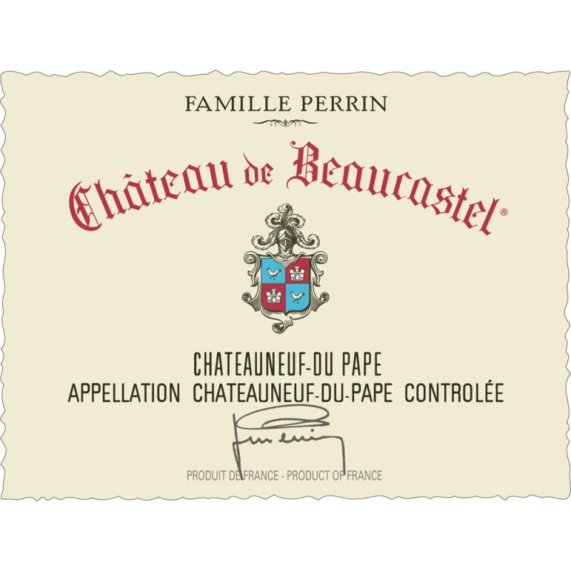 Chateau de Beaucastel Chateauneuf-du-Pape (3 Liter Bottle) 2012 Front Label