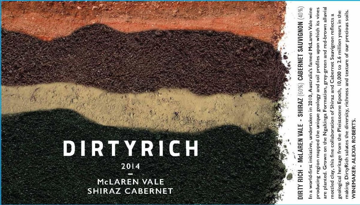 Penny's Hill Dirtyrich Shiraz Cabernet Sauvignon 2014 Front Label