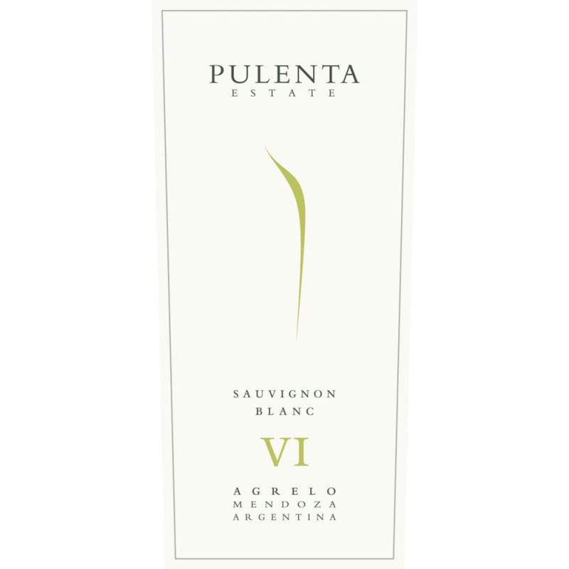 Pulenta Estate Sauvignon Blanc 2014 Front Label