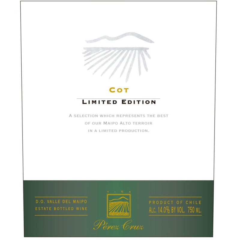 Perez Cruz Limited Edition Cot 2012 Front Label