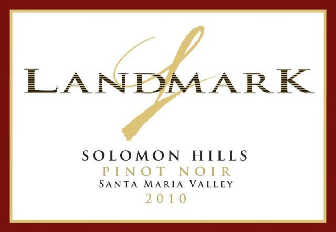 Landmark Solomon Hills Vineyard Pinot Noir 2010 Front Label