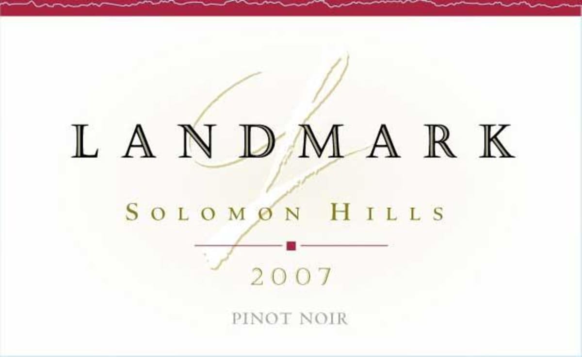 Landmark Solomon Hills Vineyard Pinot Noir 2007 Front Label