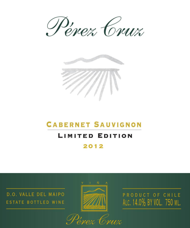 Perez Cruz Limited Edition Cabernet Sauvignon 2012 Front Label