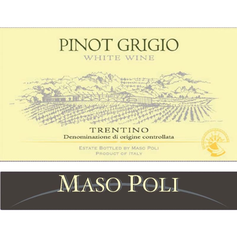 Maso Poli Pinot Grigio 2014 Front Label