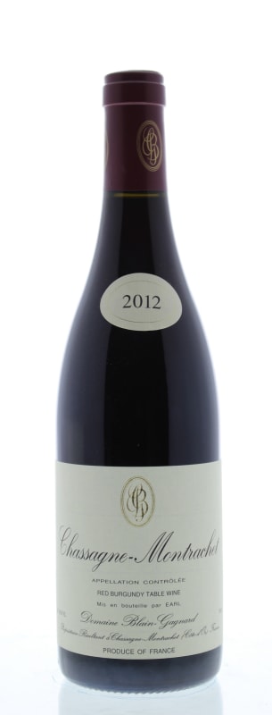 Domaine Blain-Gagnard Chassagne-Montrachet Rouge 2012 Front Bottle Shot