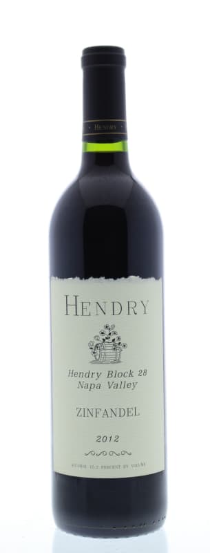 Hendry Block 28 Zinfandel 2012 Front Bottle Shot