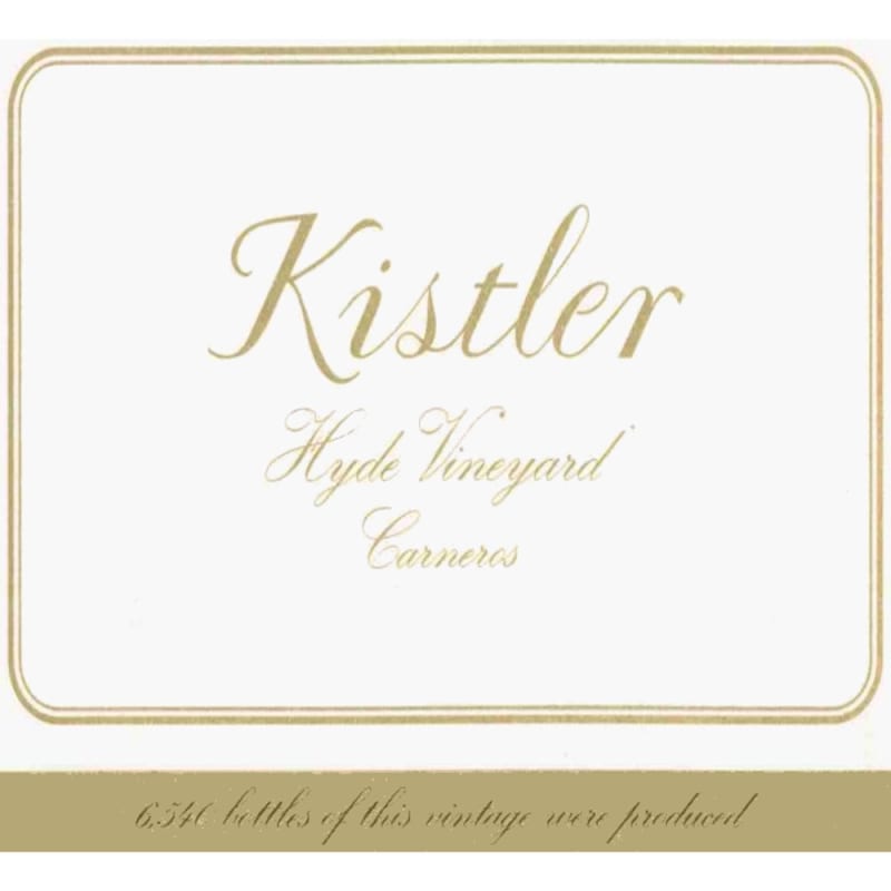 Kistler Vineyards Hyde Vineyard Chardonnay (slightly torn label) 2006 Front Label