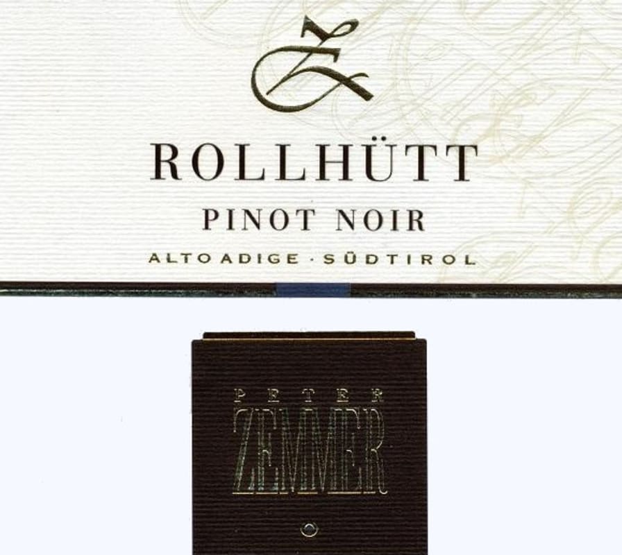 Peter Zemmer Alto Adige - Sudtirol Rollhutt Pinot Noir 2014 Front Label