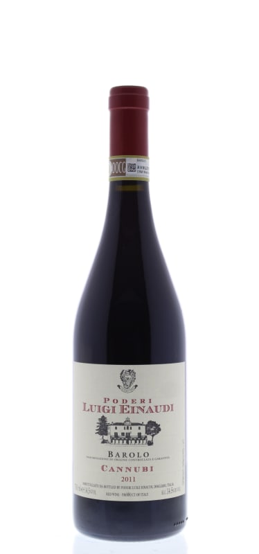 Luigi Einaudi Barolo Cannubi 2011 Front Bottle Shot