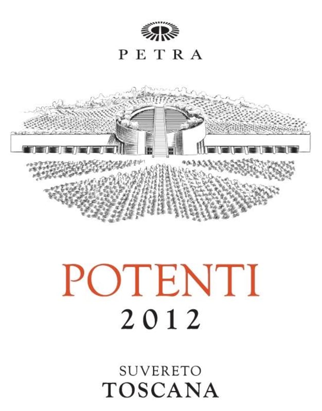 Petra Toscana Potenti Rosso 2012 Front Label