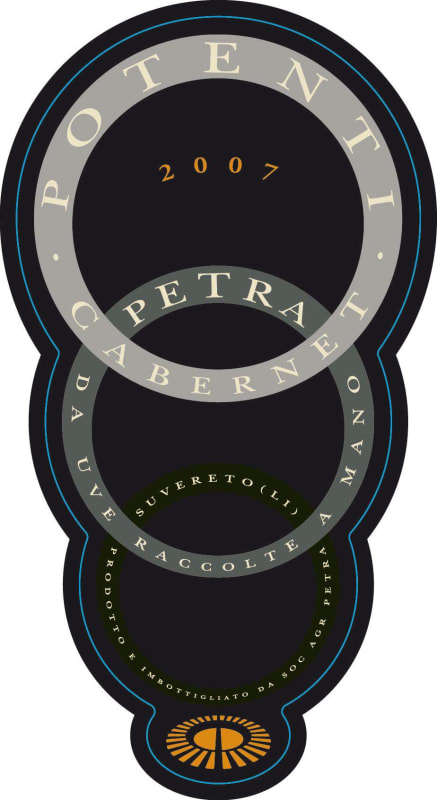 Petra Toscana Potenti Rosso 2007 Front Label