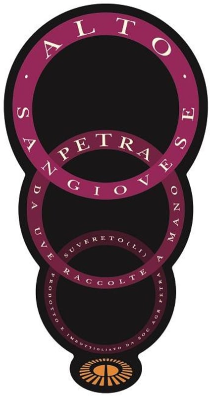 Petra Alto Sangiovese di Toscana 2008 Front Label