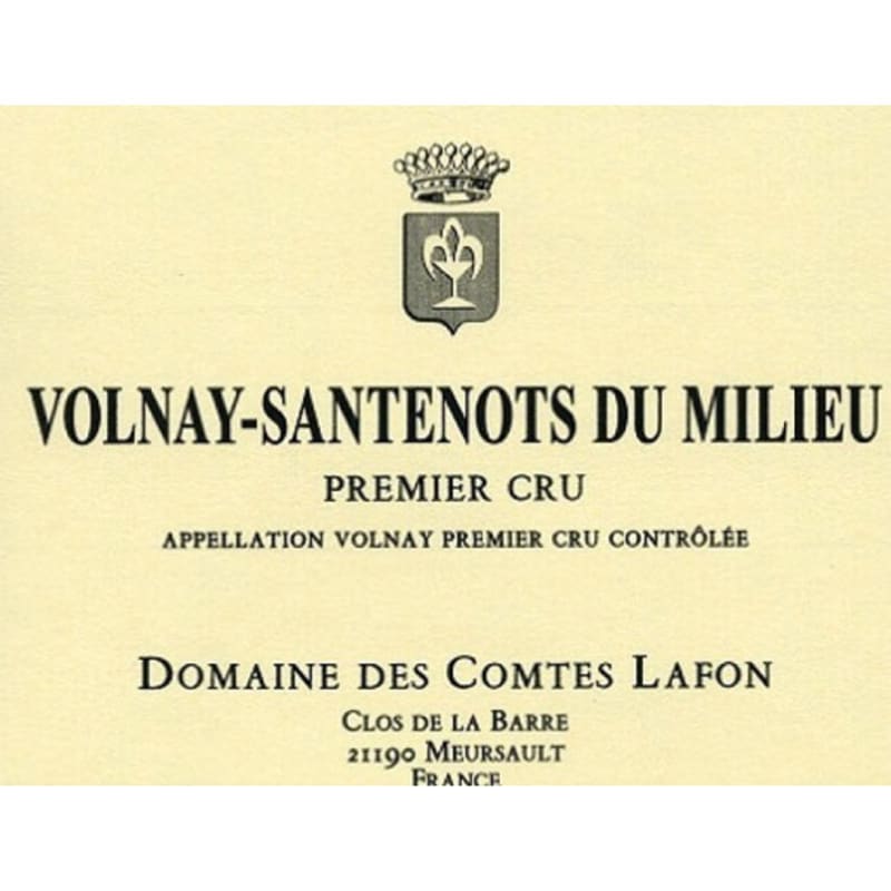 Domaine des Comtes Lafon Volnay Santenots-du-Milieu 2004 Front Label