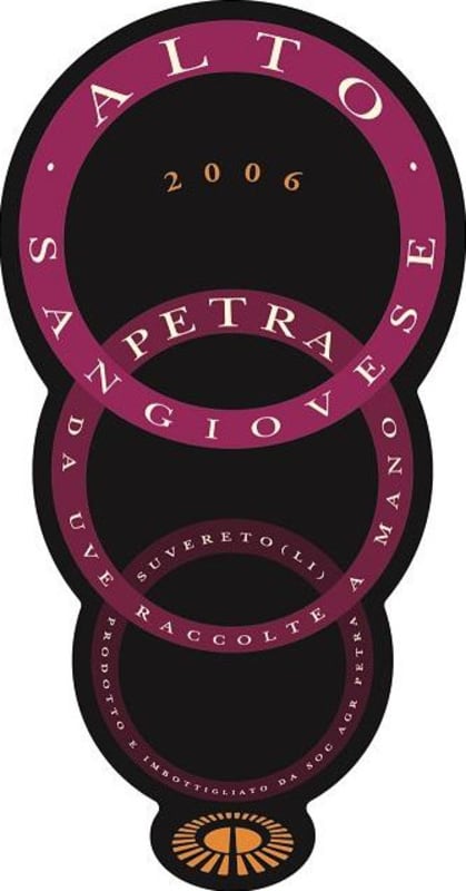 Petra Alto Sangiovese di Toscana 2006 Front Label