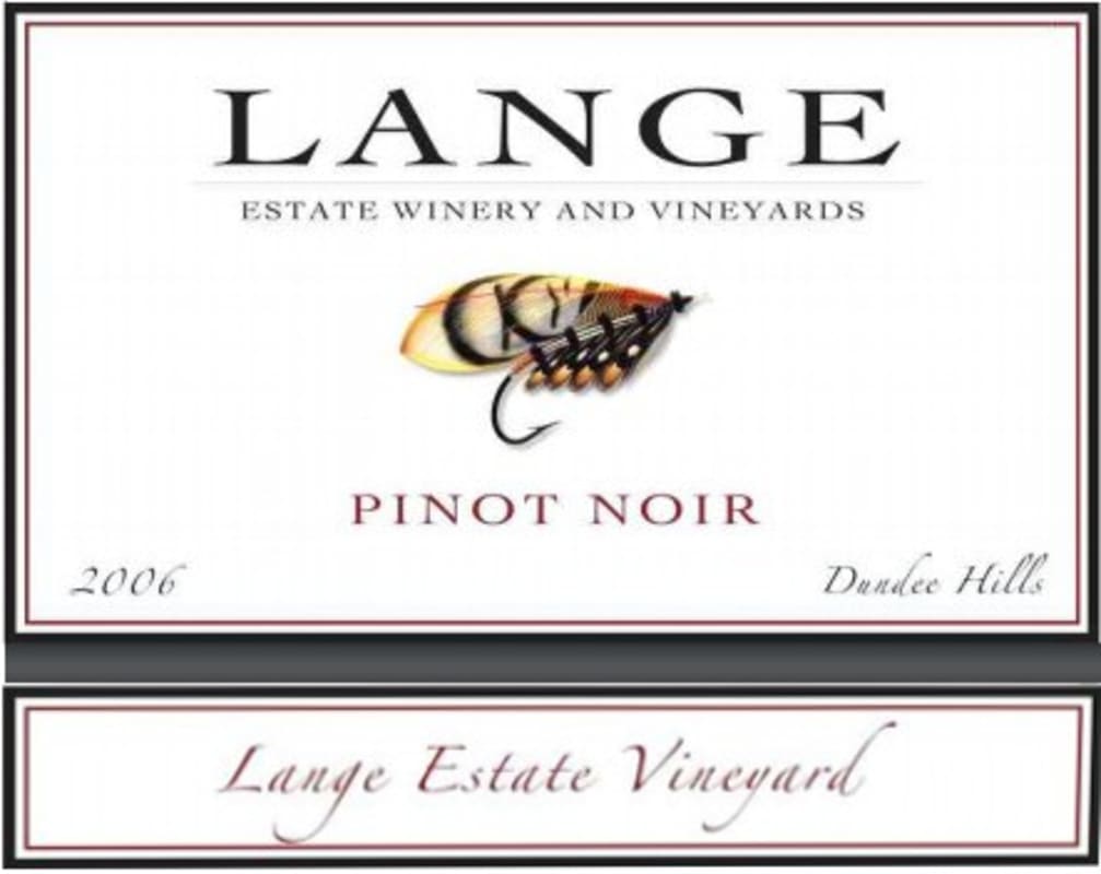 Lange Winery Dundee Hills Estate Vineyard Pinot Noir 2006 Front Label