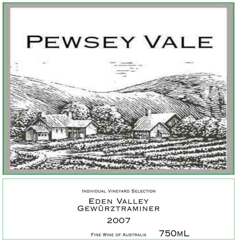 Pewsey Vale Gewurztraminer 2007 Front Label