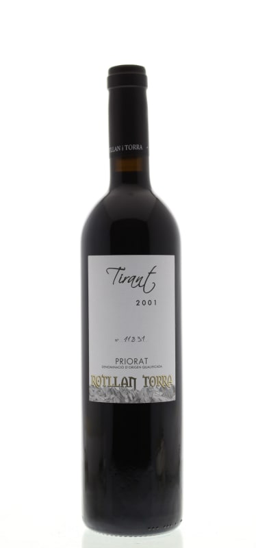 Rotllan Torra Tirant 2001 Front Bottle Shot