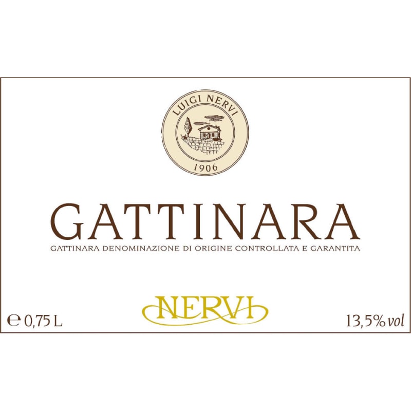 Nervi-Conterno Gattinara 2008 Front Label