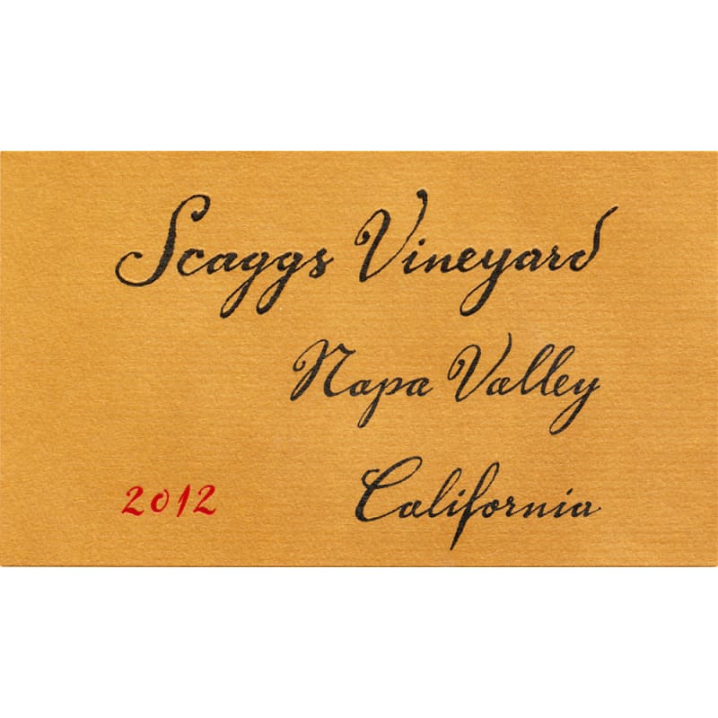 Scaggs Vineyard Montage 2012 Front Label