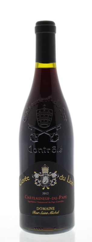 Tour Saint-Michel Chateauneuf-du-Pape Cuvee du Lion 2012 Front Bottle Shot