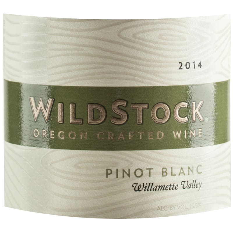 Wildstock Pinot Blanc 2014 Front Label
