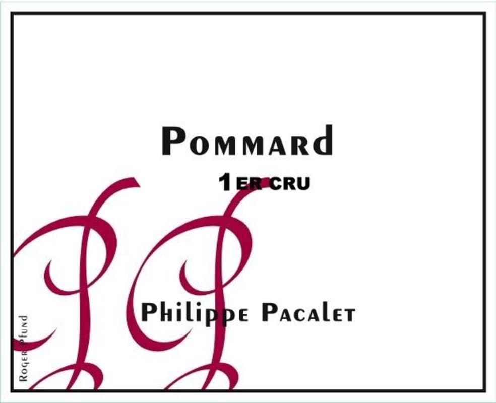 Philippe Pacalet Pommard Premier Cru 2006 Front Label