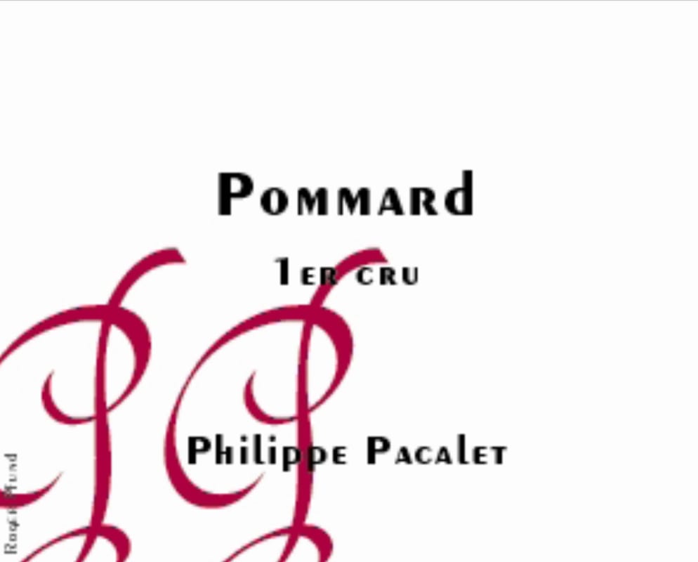 Philippe Pacalet Pommard Premier Cru 2009 Front Label
