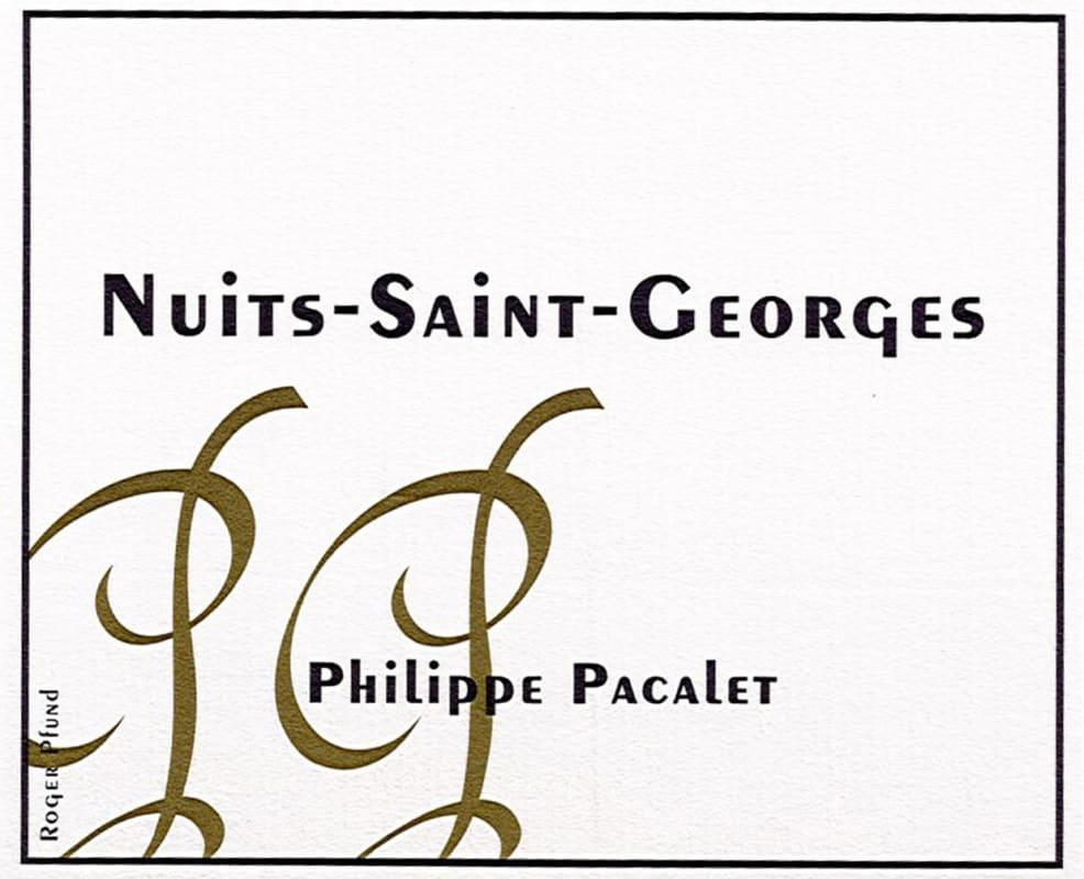 Philippe Pacalet Nuits-Saint-Geroges Blanc 2012 Front Label